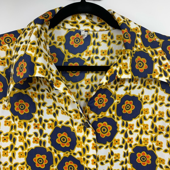 Vintage Womens large Blouse Top Retro MCM 70’s - Picture 4 of 6